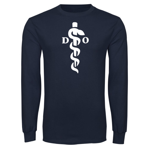  Navy Long Sleeve T-Shirt - Medical Logo