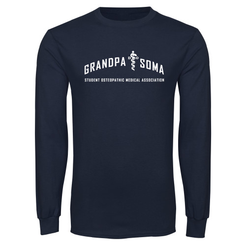  Navy Long Sleeve T-Shirt - Arch Grandpa SOMA