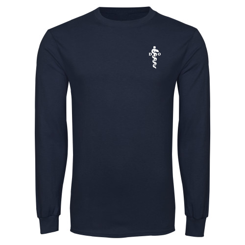  Navy Long Sleeve T-Shirt - Medical Logo