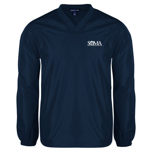  Navy V Neck Raglan Windshirt - Primary Mark
