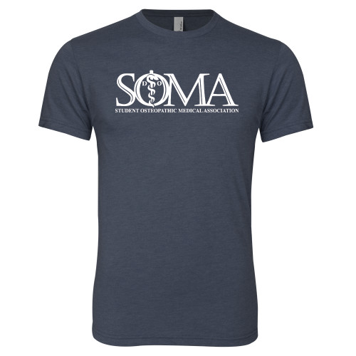  Next Level Navy Triblend Tee - Primary Mark