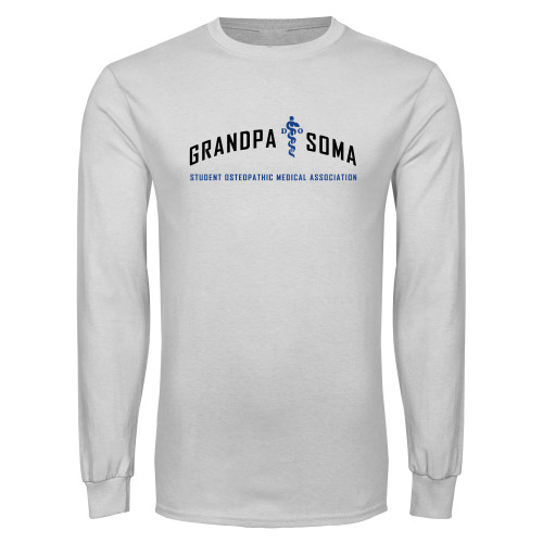  White Long Sleeve T Shirt - Arch Grandpa SOMA