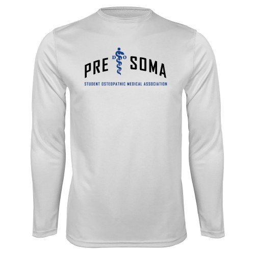  White Performance Long Sleeve Shirt - Arch Pre SOMA