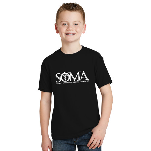  Youth Black T Shirt - Primary Mark