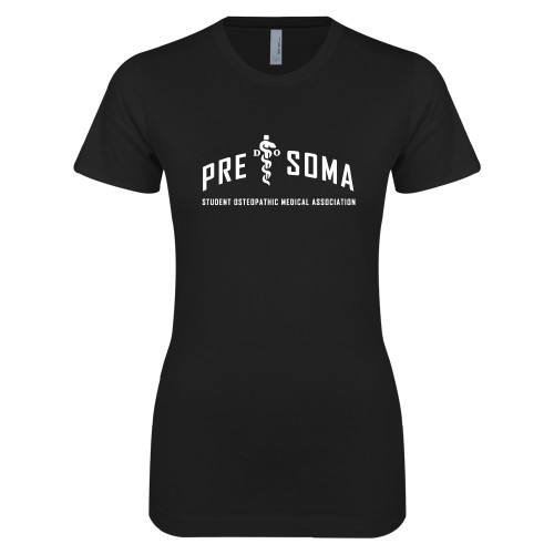  Next Level Womens Black Boyfriend Tee - Arch Pre SOMA