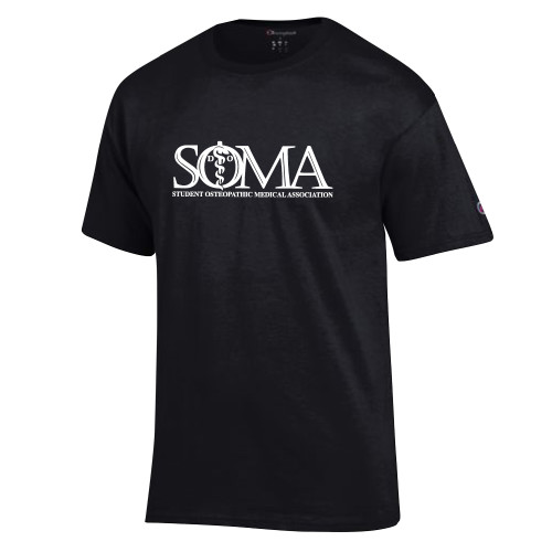  Champion Black T Shirt - Primary Mark