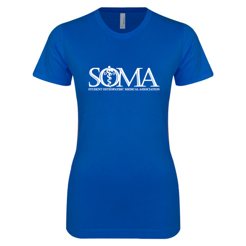  Next Level Womens Royal Boyfriend Tee - Primary Mark