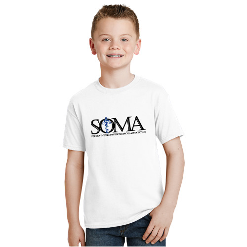  Youth White T Shirt - Primary Mark