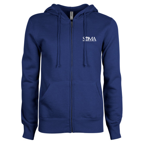  ENZA Womens Royal Fleece Full Zip Hoodie - Primary Mark