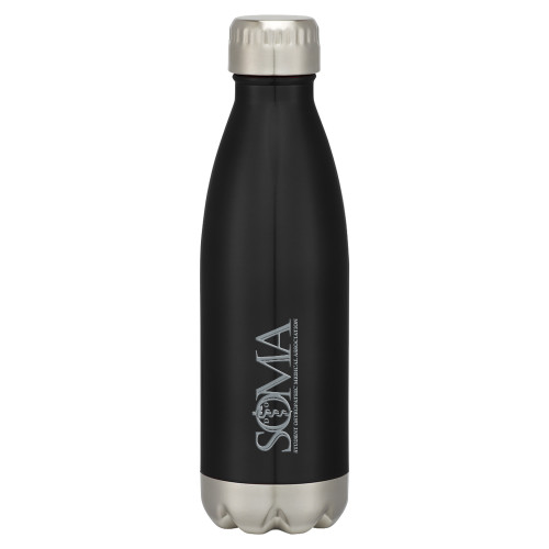  Swig Stainless Steel Black Bottle 16oz - Primary Mark Engraved