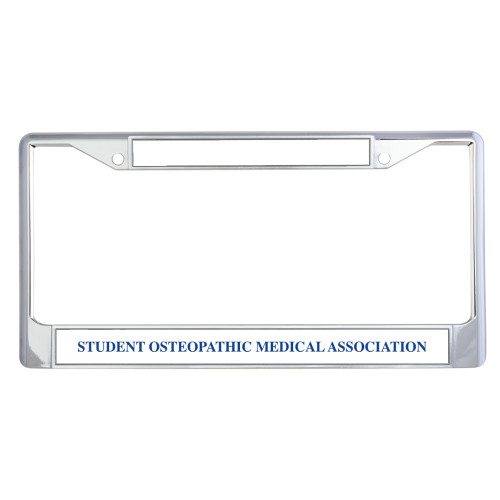  Metal License Plate Frame in Chrome - 50 Years Edition.