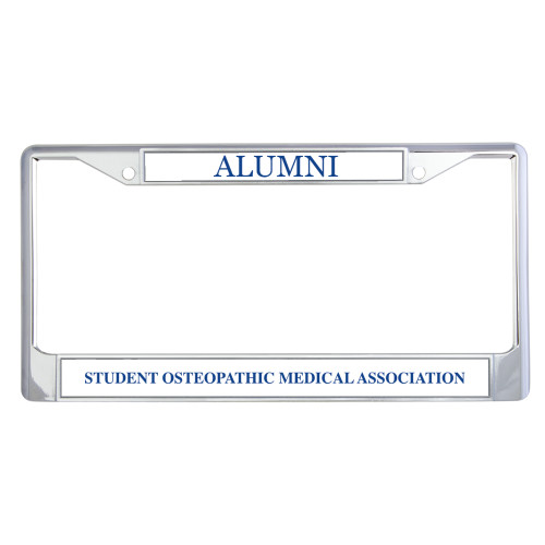  Alumni Metal License Plate Frame in Chrome - 50 Years Edition.