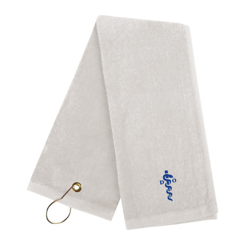  White Golf Towel - Medical Logo