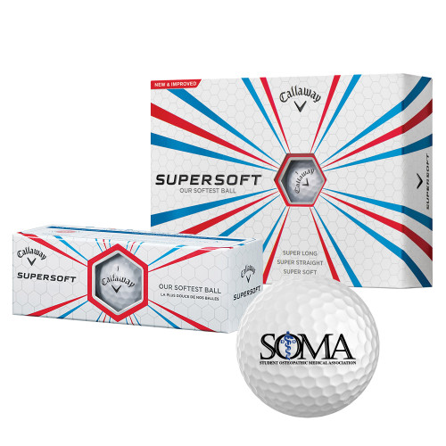  Callaway Supersoft Golf Balls 12/pkg - Primary Mark