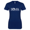 Thumbnail image for  Next Level Womens Navy Boyfriend Tee