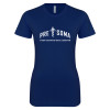Thumbnail image for  Next Level Womens Navy Boyfriend Tee