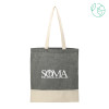 Thumbnail image for  Split Recycled Black Cotton Twill Convention Tote