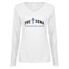 Thumbnail image for  Womens White Long Sleeve V Neck Tee
