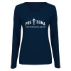Thumbnail image for  Womens Navy Long Sleeve V Neck Tee