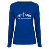 Thumbnail image for  Womens Royal Long Sleeve V Neck Tee 