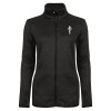 Thumbnail image for  Womens Black Heather Fleece Jacket