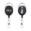 Thumbnail image for  Black Oval Retractable Badge Holder w/Clip
