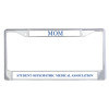Thumbnail image for  Mom Metal License Plate Frame in Chrome