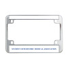 Thumbnail image for  Metal Motorcycle License Plate Frame in Chrome