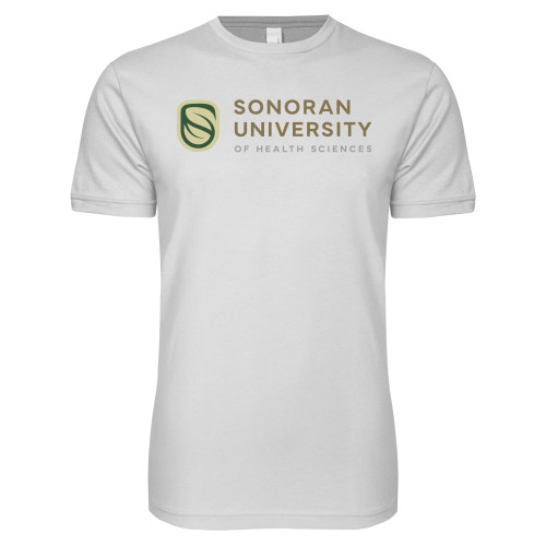  Next Level White SoftStyle T Shirt - Sonoran Logo