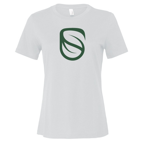  Bella + Canvas Womens White Relaxed Cotton T Shirt - Icon