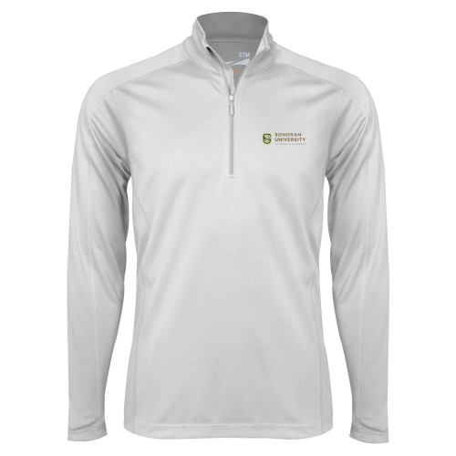  Syntrel White Interlock 1/4 Zip - Sonoran Logo