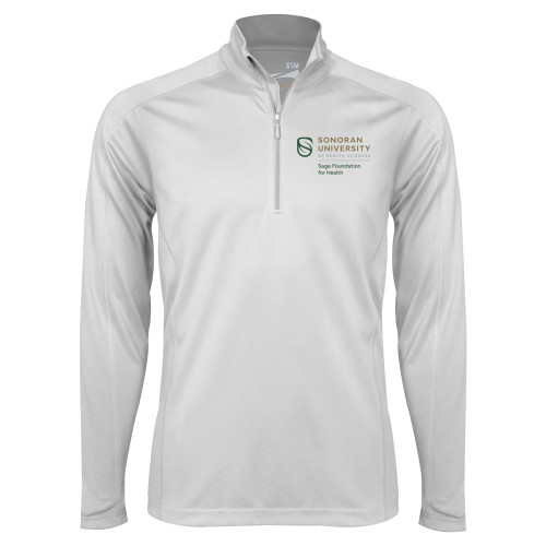  Syntrel White Interlock 1/4 Zip - Sonoran Sage Foundation Sacked