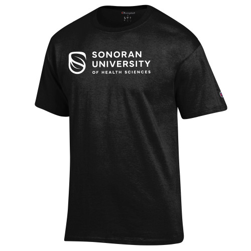  Champion Black T Shirt - Sonoran Logo