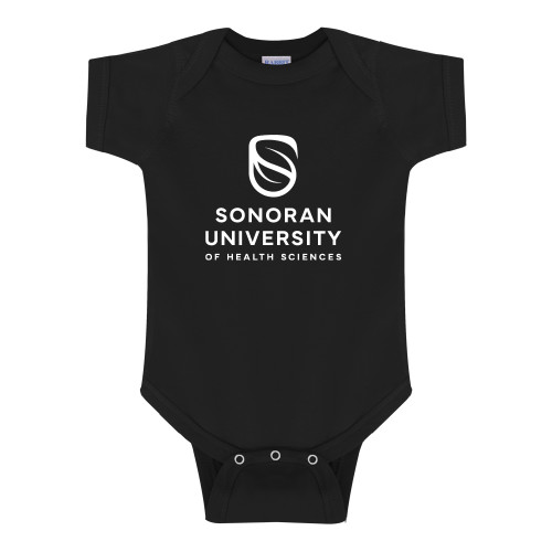  Black Infant Onesie - Sonoran Logo Centered