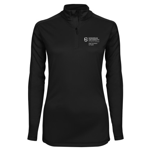  Syntrel Womens Black Interlock 1/4 Zip - Sonoran Sage Foundation Sacked