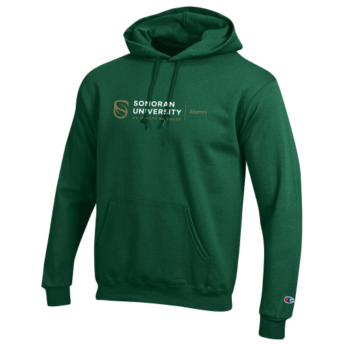  Champion Dark Green Fleece Hoodie - Alumni Horizontal
