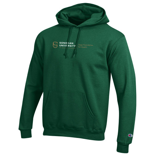  Champion Dark Green Fleece Hoodie - Sonoran Sage Foundation Horizontal