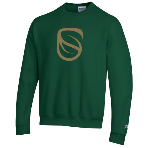  Champion Dark Green Fleece Crew - Icon