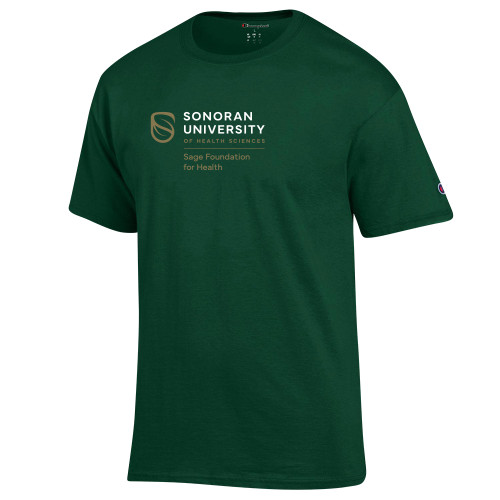 Champion Dark Green T Shirt - Sonoran Sage Foundation Sacked