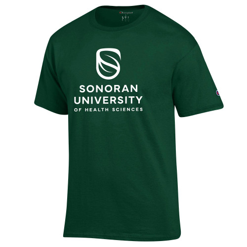  Champion Dark Green T Shirt - Sonoran Logo Centered