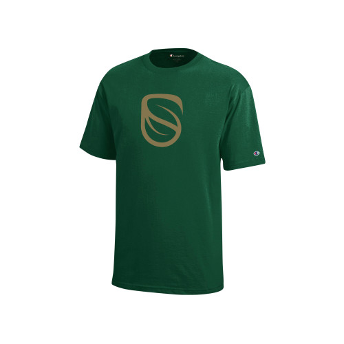  Champion Youth Dark Green Short Sleeve Tee - Icon