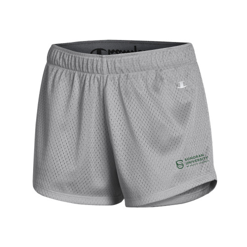 Champion Womens Grey Mesh Short - Sonoran Logo