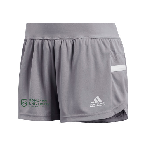  Adidas Womens Grey Split Short - Sonoran Logo