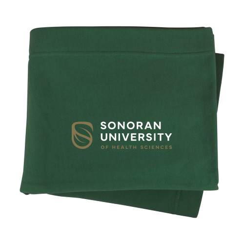 Dark Green Sweatshirt Blanket - Sonoran Logo