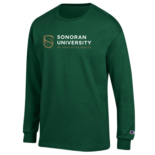 Main Image for  Champion Dark Green Long Sleeve T Shirt