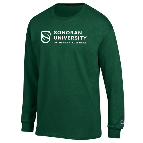 Main Image for  Champion Dark Green Long Sleeve T Shirt