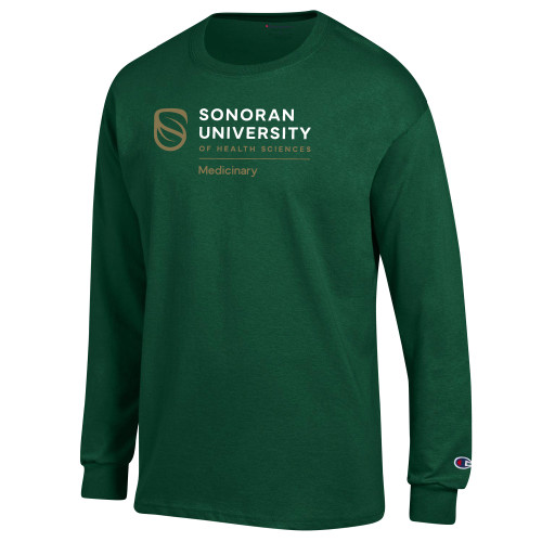  Champion Dark Green Long Sleeve T Shirt - Medicinary