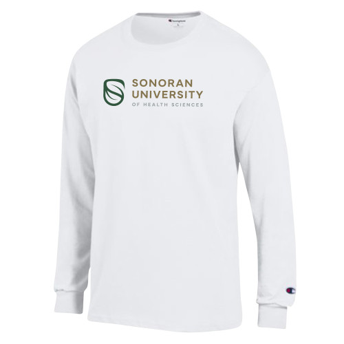 Main Image for  Champion White Long Sleeve T Shirt