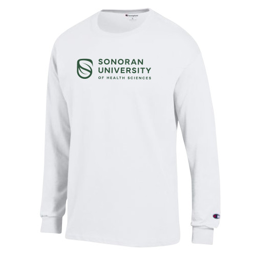 Main Image for  Champion White Long Sleeve T Shirt
