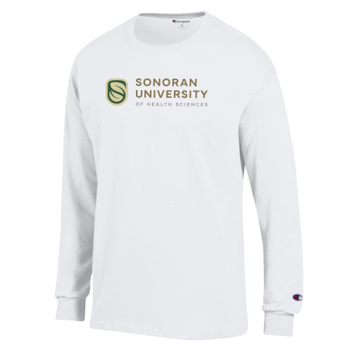 Main Image for  Champion White Long Sleeve T Shirt